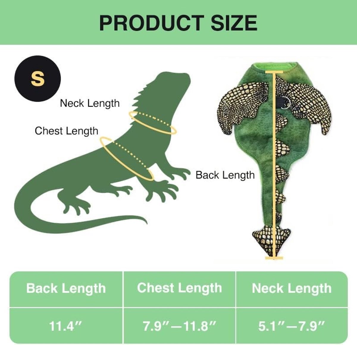 Dino Kostuum voor Baardagaam met Tuig en Leash, Perfect voor Halloween en Reptielen Avonturen