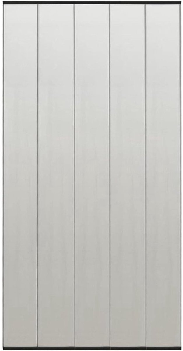 Vliegengaas voor deur - Muggennet klamboe - Insecten buiten houden - 5-delig netontwerp - 120 x 240 cm - Zwart