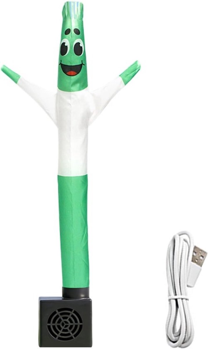 Opblaasbaar figuur - Dansende slang - Aandacht trekken - Automatisch bewegingssysteem - 50 cm hoogte - Helder gekleurd