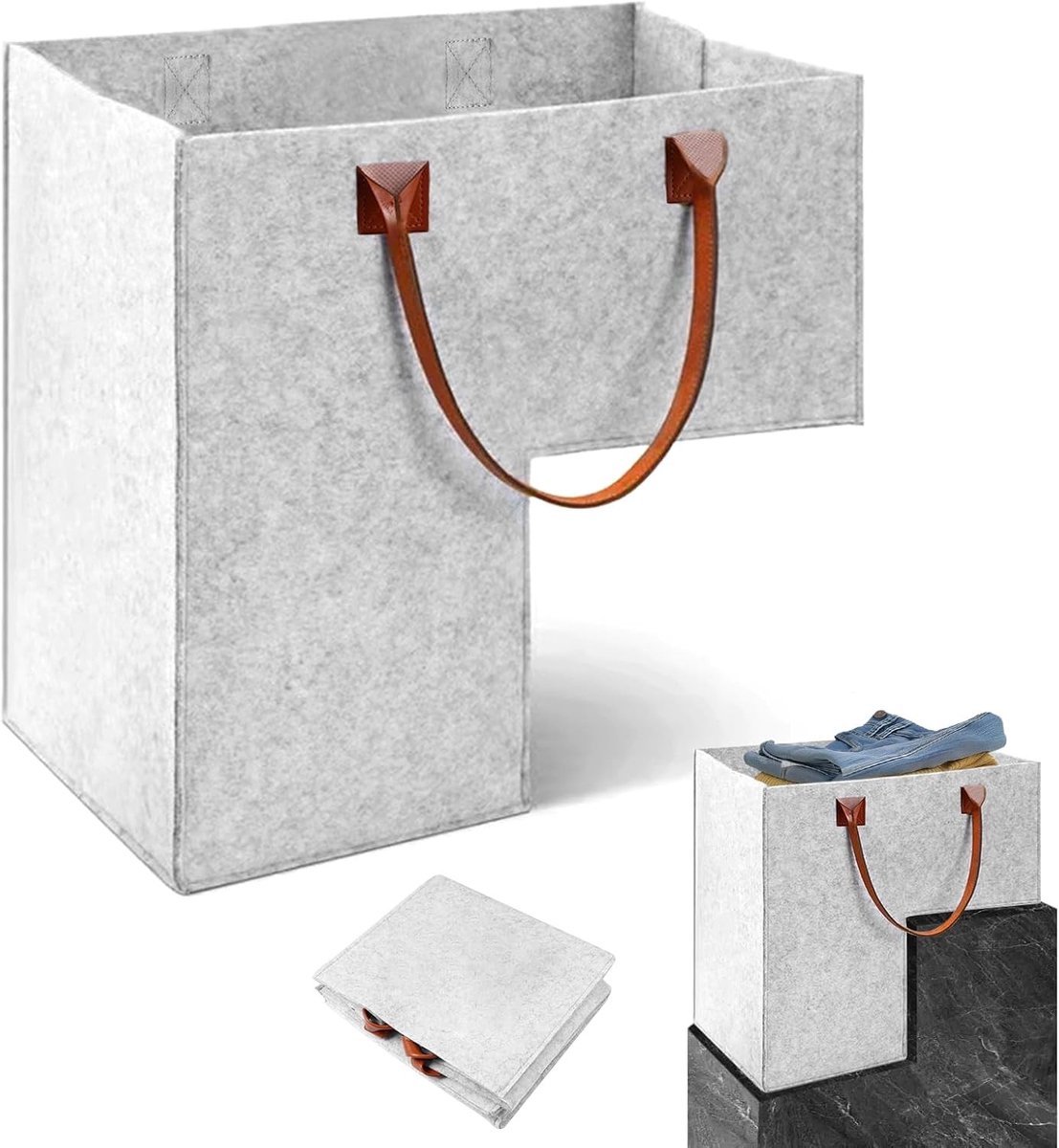 Vouwbare trapmand voor het organiseren van trappen, met handvatten en multifunctioneel ontwerp