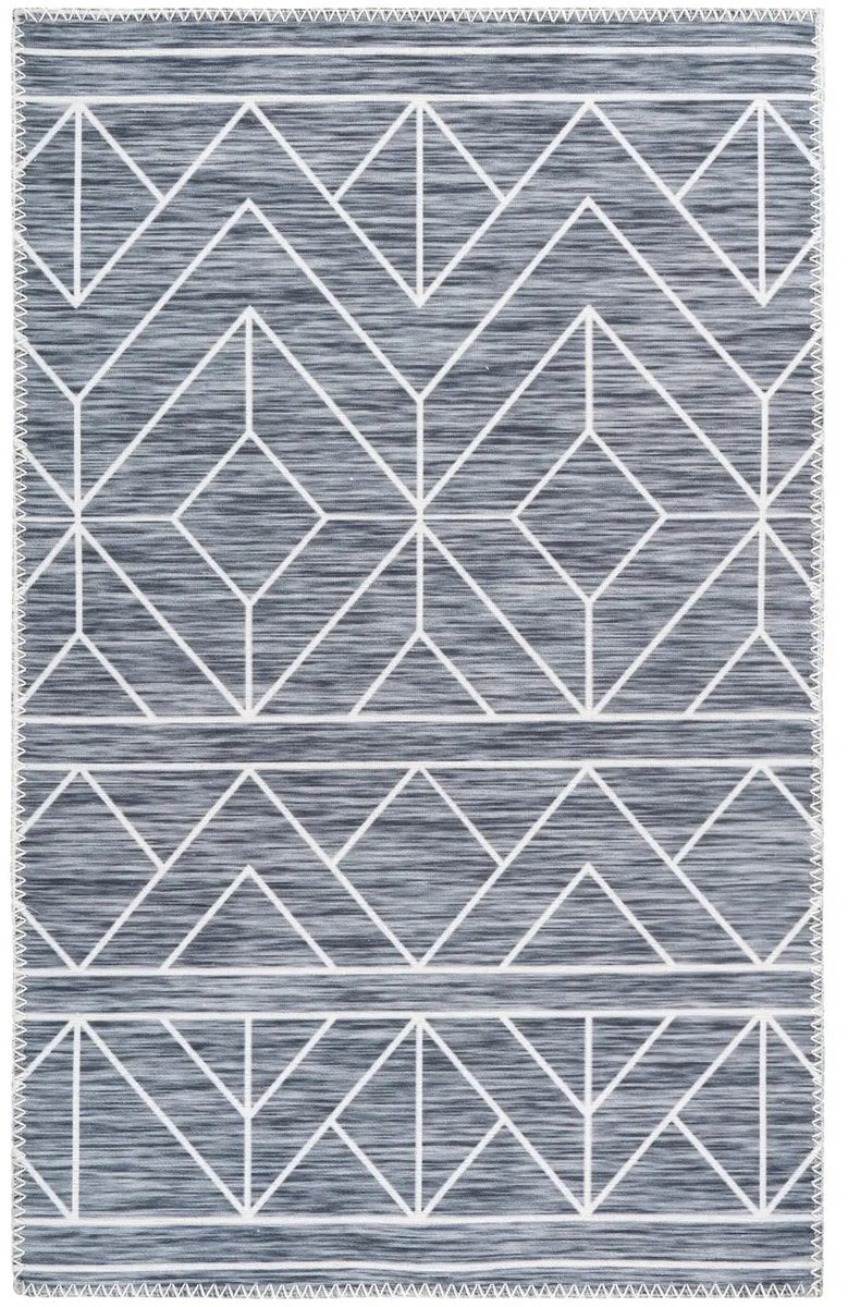 Dutch XXL Design Vloerkleed | Tapijt | Maya | Geometrisch | Antraciet | 160x230 cm