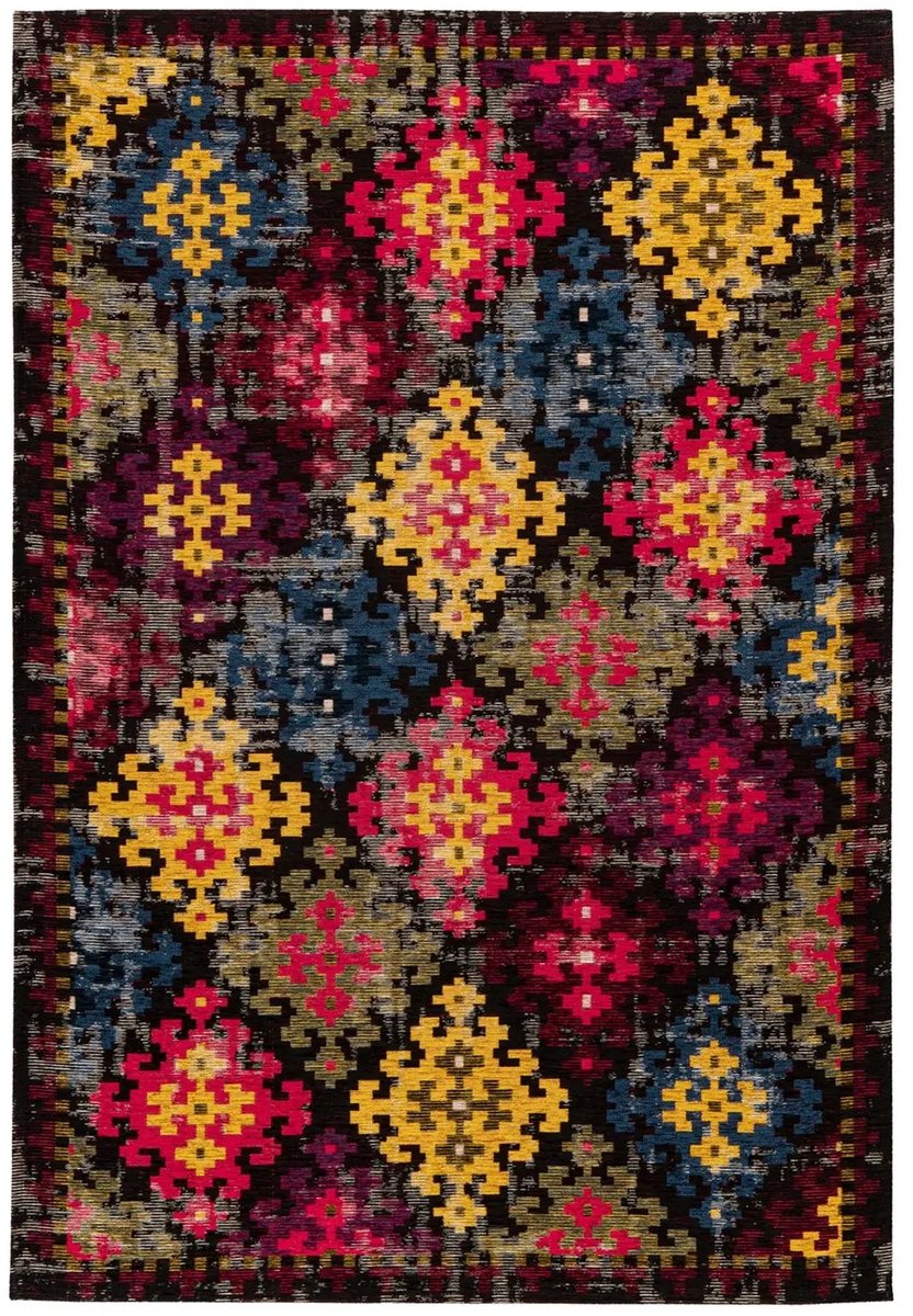 Dutch XXL Retro Vloerkleed | Tapijt | Primavera | Geometrisch | Multikleur | 80x150 cm
