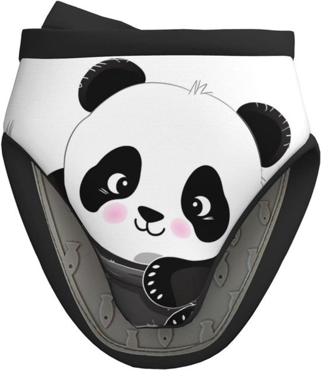 Mini Ovenwanten - Keukenwanten Pannenlap - Hittebescherming Keuken - Slipbestendig Siliconen - 15 x 15 cm - Panda