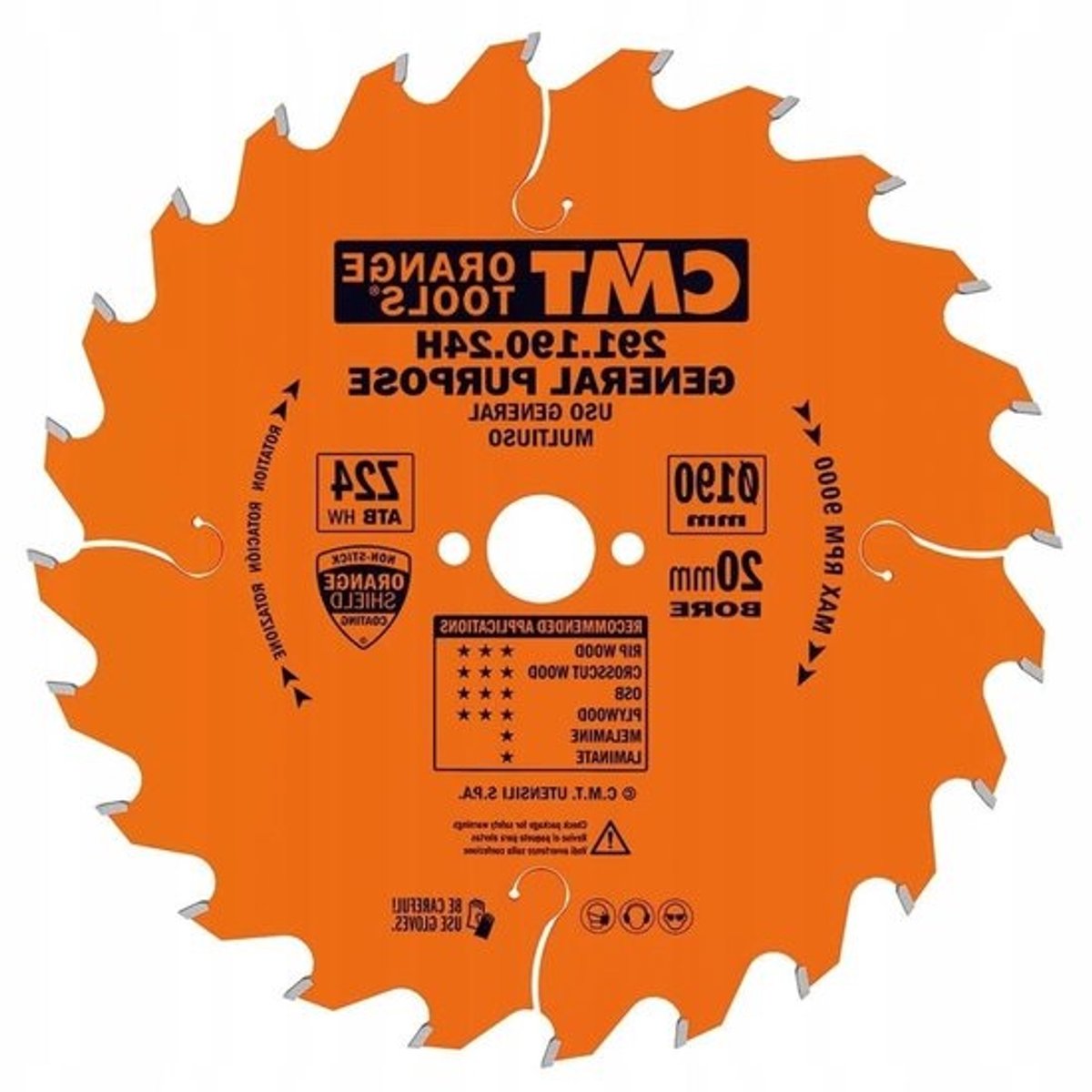 Cirkelzaagblad - Zaagblad HM - Hout Zagen - ATB Vertanding - 190 x 2.6 x 20 mm - Metaal