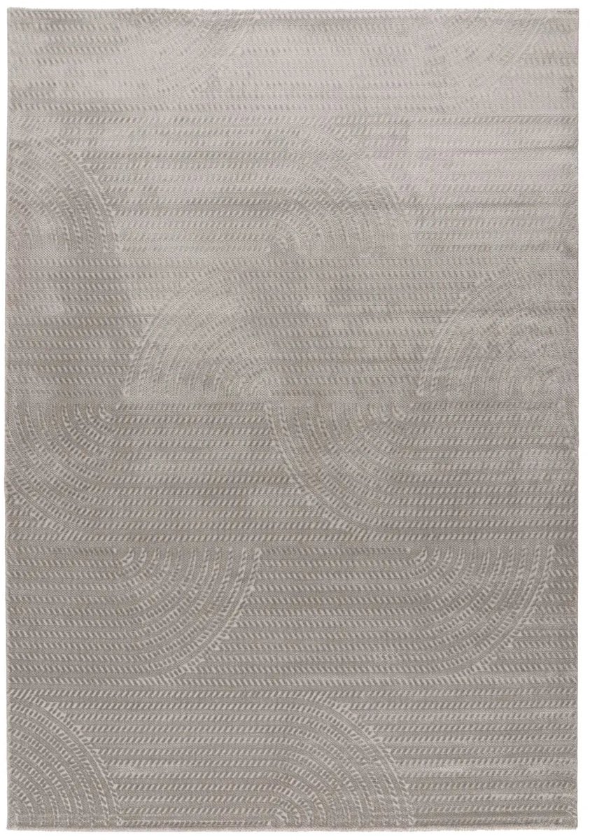 Dutch XXL Modern Vloerkleed | Tapijt | Tropez | Bogen | Zilver | 80x150 cm