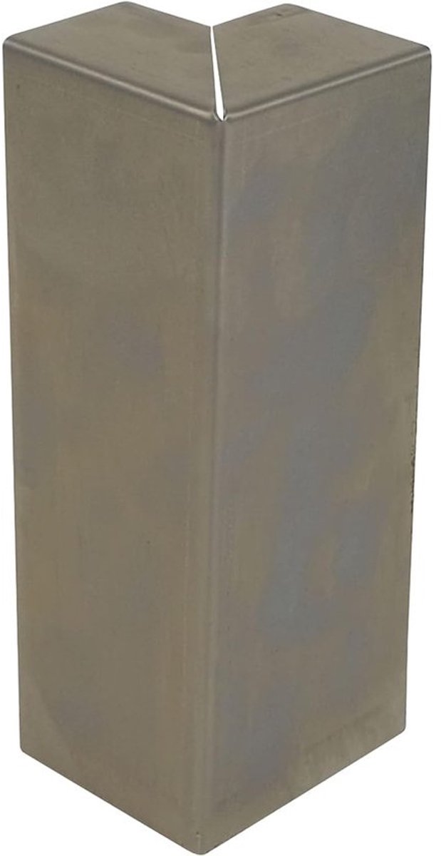 Hoekverbinding Gazonrand - Buitenhoek Borderrand - Tuin Afbakening - Cortenstaal Met Roestpatina - Hoogte 20 cm - Roestbruin