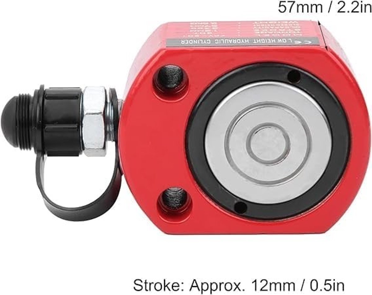 Hydraulische Cilinder 20t - Professionele Gereedschappen met Holle Plunjer, ZG3/8in Aansluiting en Stofkap voor Elektrisch Gebruik en Industrieel Toepassing
