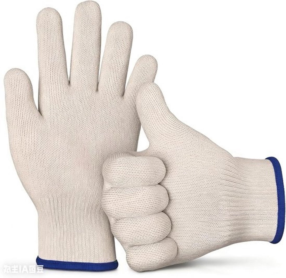 Ovenwanten - Hittebestendige handschoenen - Koken en bakken - Antislip met vingers - Niet gespecificeerd - Wit