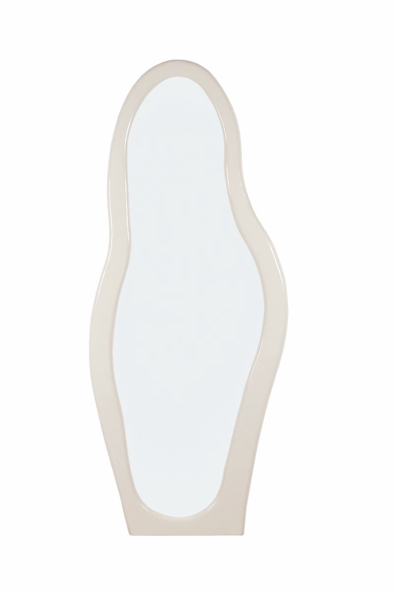 Livingfurn Spiegel Olivia - Wit Hout - 85x4x200cm
