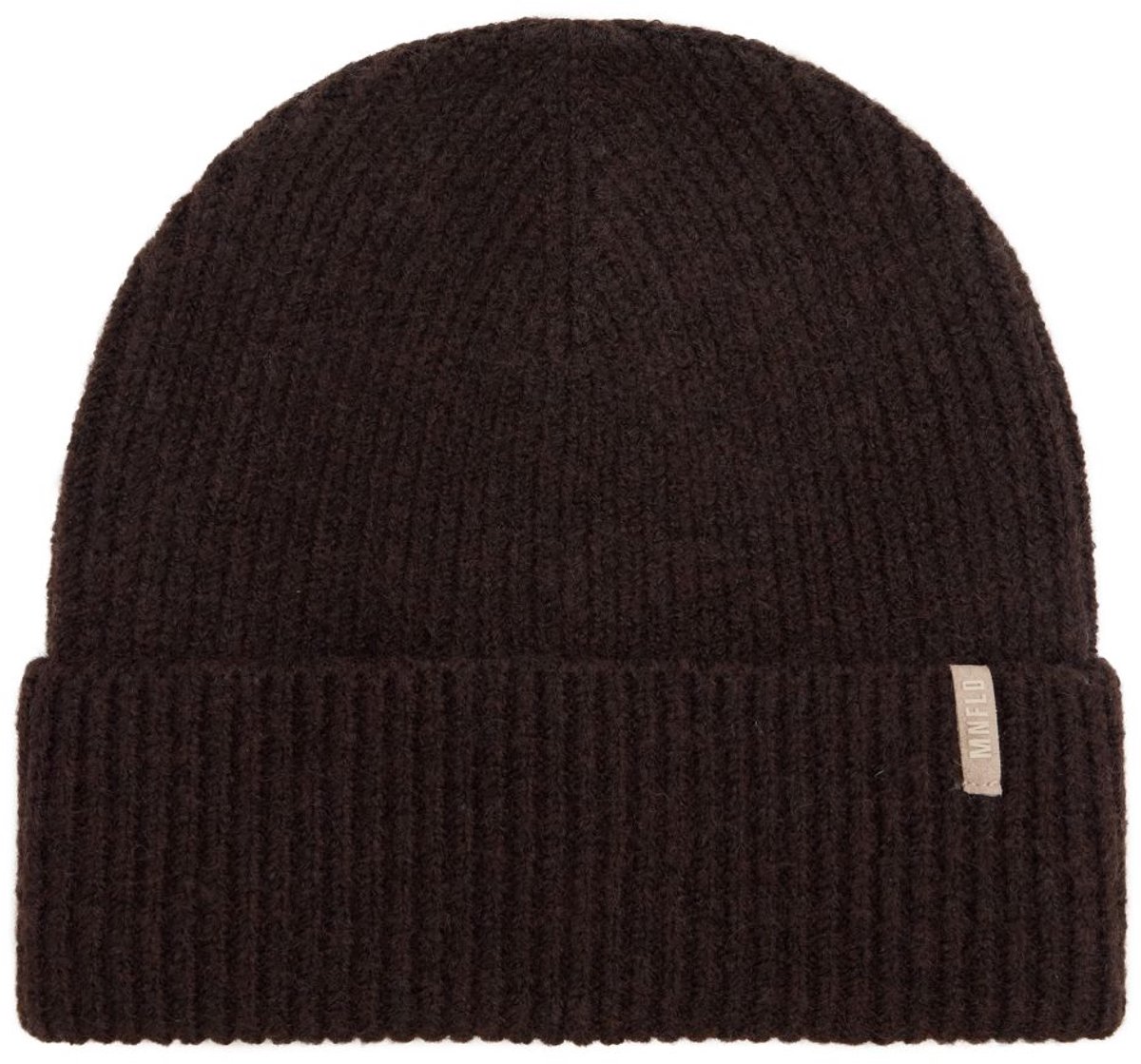 Manfield - Dames - Bruine beanie - Maat 1