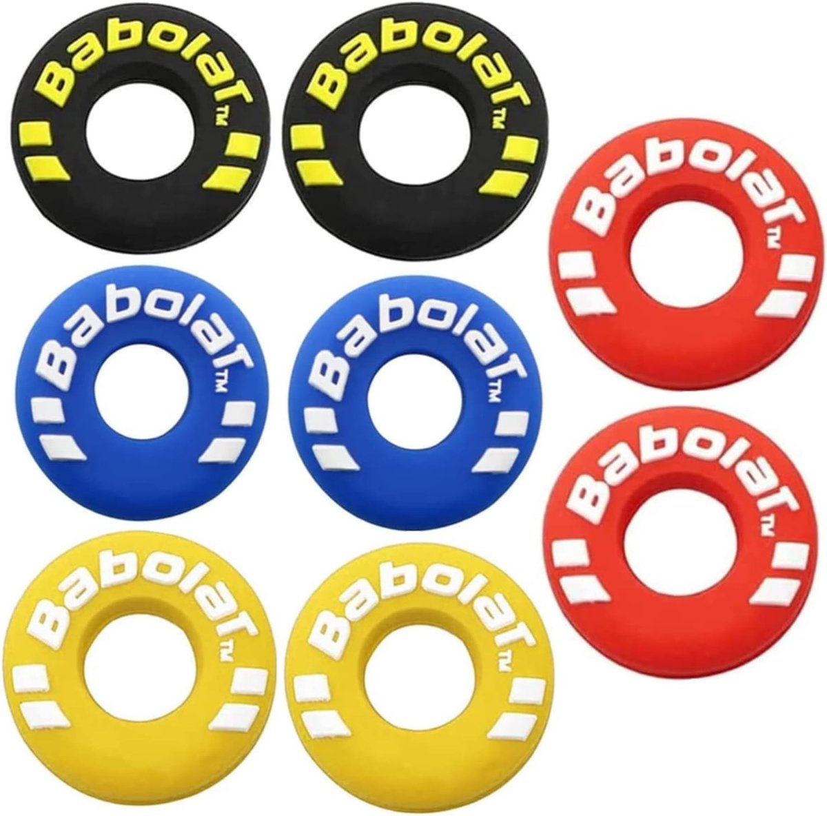 Set van 8 Siliconen Schokdempers voor Tennisrackets - Verminder Vibraties en Verbeter Speelcomfort