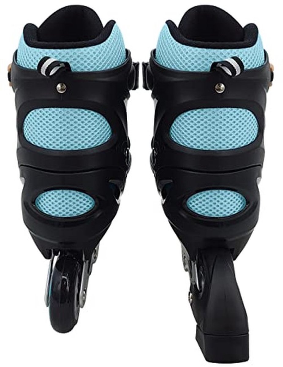 Inline skates - Verstelbaar en semi-zacht - Maat 38-41 - Blauw/Zwart