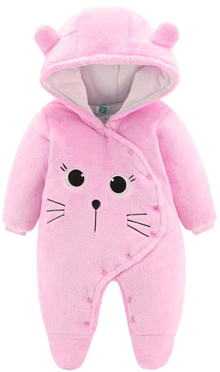Fleece Romper voor Baby's - Hooded - ZRose