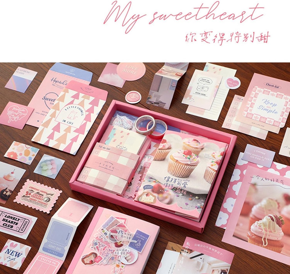 346 Stukken Scrapbooking Accessoires Set, Aesthetic Scrapbook Materialen, Notitieboek en Papieren voor Creatieve Projecten en Cadeaus voor Tieners
