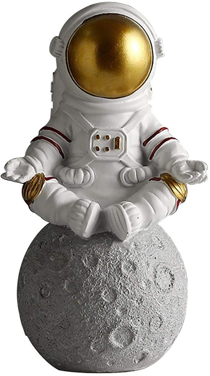 Astronaut Beeld - Mediterende Decoratie - Goud
