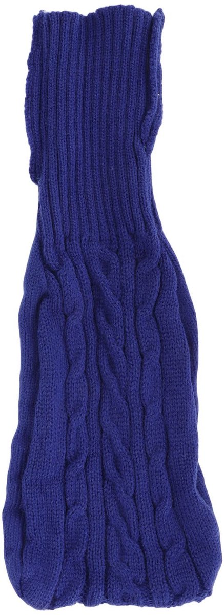 Warmwaterkruikhoes - Kabelgebreid en zacht - Blauw