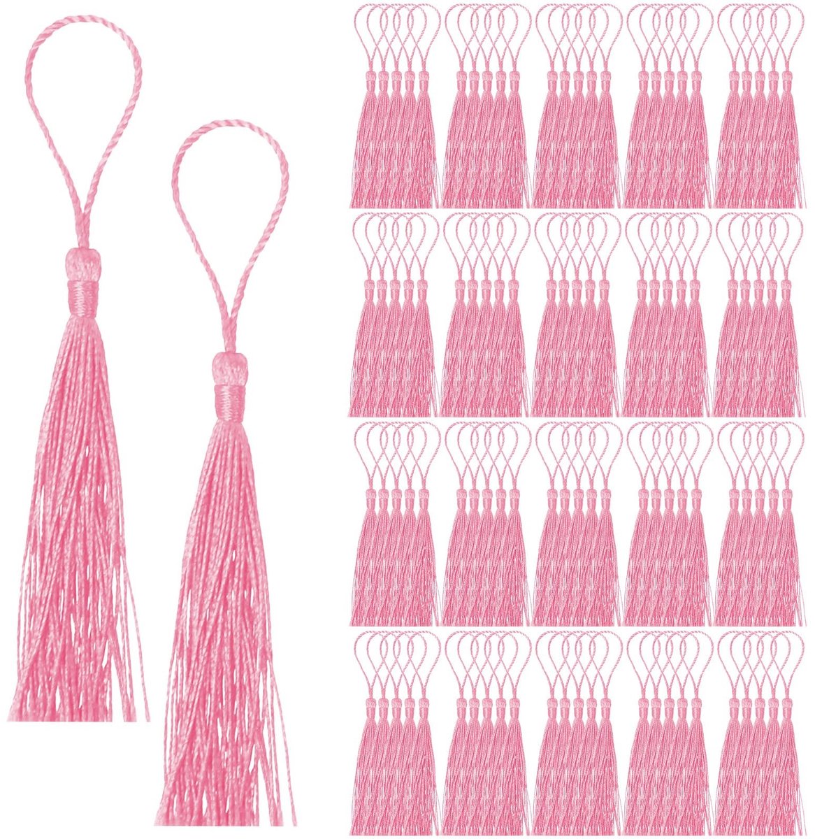 Mini Handgemaakte Penseeltjes voor DIY Crafts - Roze Rood