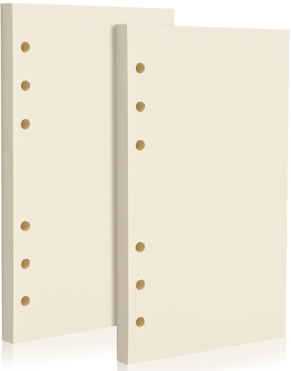 A6 Vulpapier - 80 Vellen 100gsm Beige voor Ringbanden