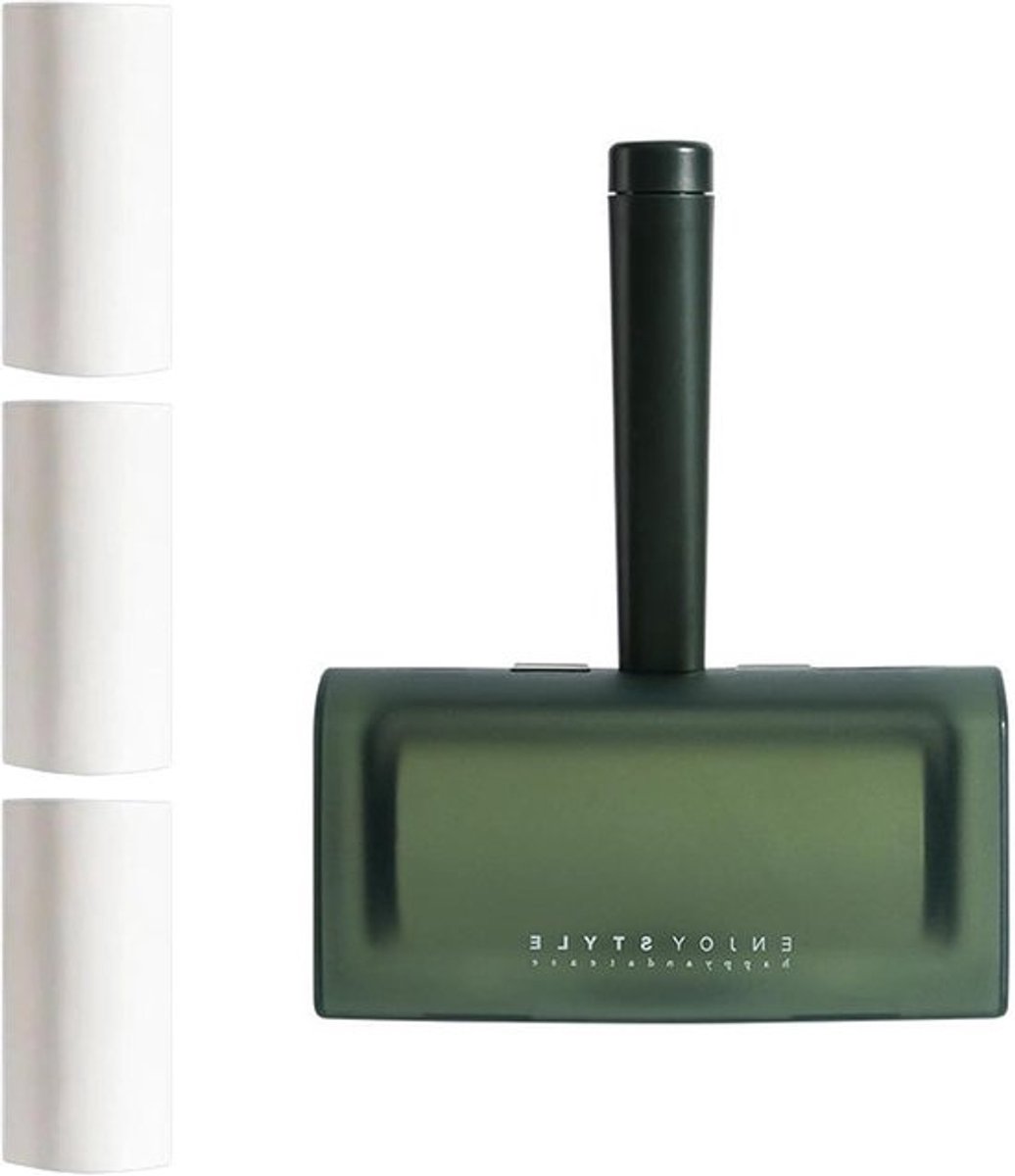 Kleding Haarroller - Pluisroller Verwijderaar - Kleding Reinigen - Inclusief 4 Rollen - 135 x 6 x 17 cm - Blauw