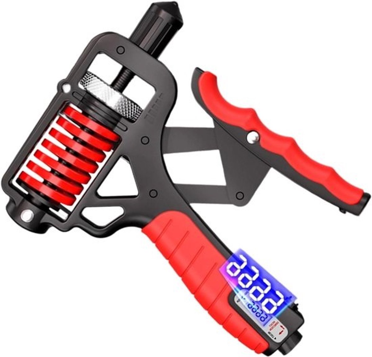 Handknijper Trainer - Gripversterker Onderarm - Kracht Opbouwen - Instelbare Weerstand - 5-165 kg - Rood