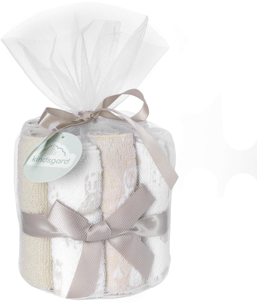 Baby Wasdoek Set - 12 Stuks - Beige - 20 x 20 cm
