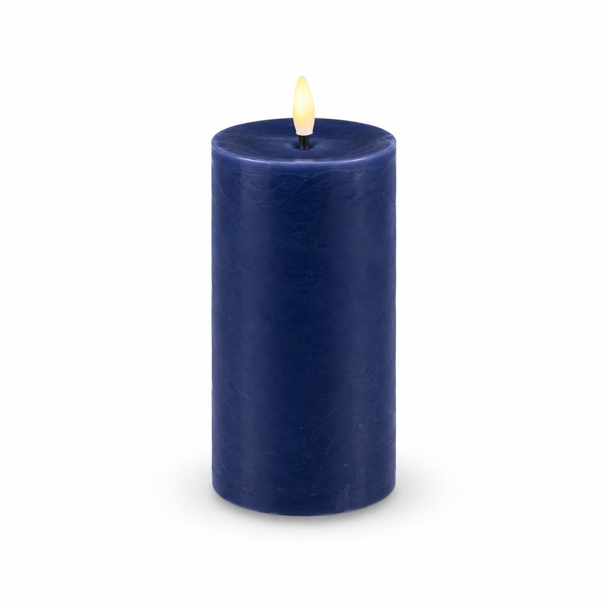 LED Kaars met Realistische Vlam - Warm Wit - Royal Blauw 5 x 10 cm