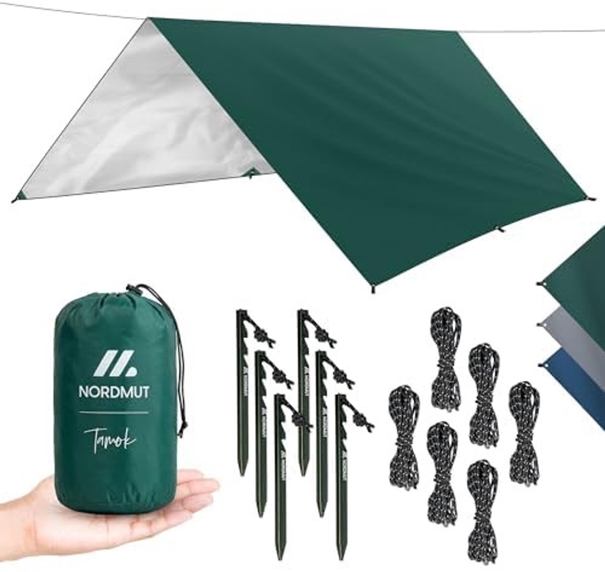 Tarp 300x300 cm - Waterdichte tentzeil in groen