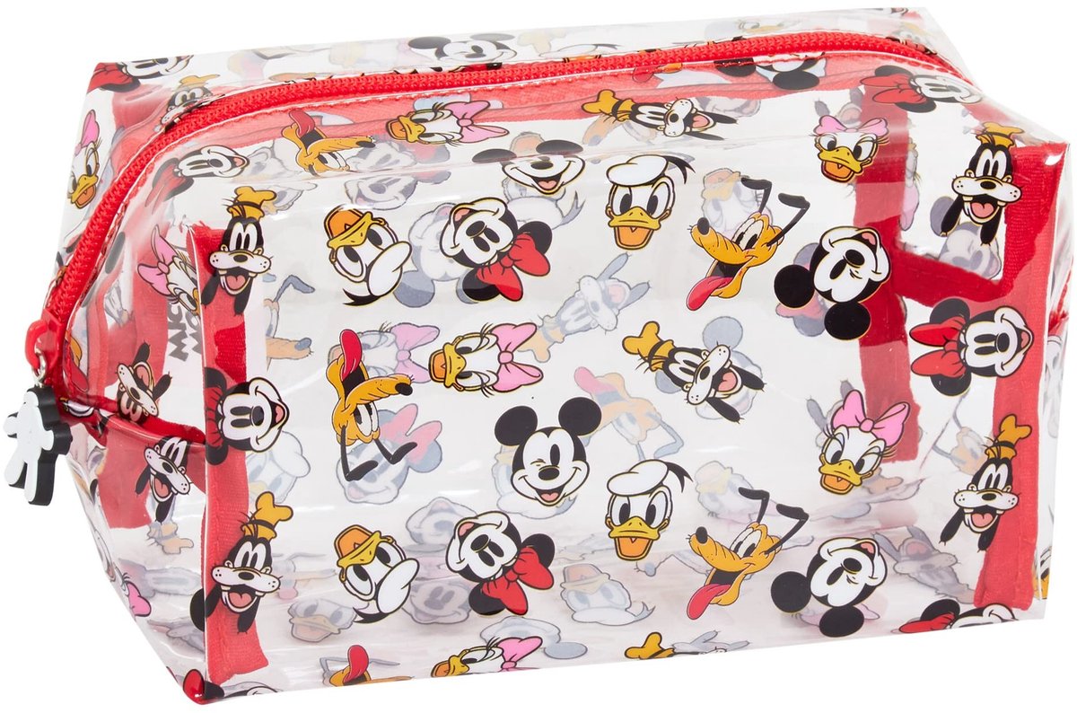 Transparante Cosmetica Tas - Mickey Mouse en Vrienden - Multikleur