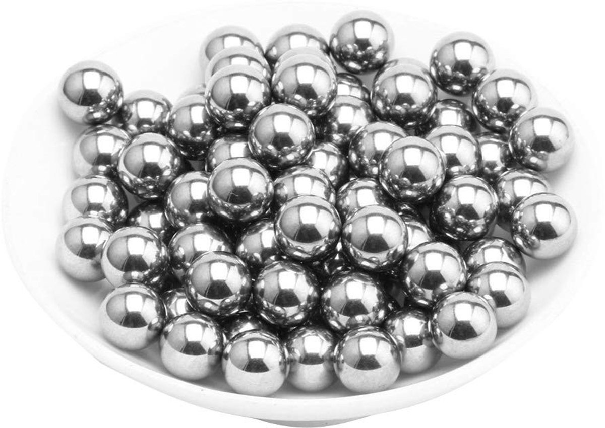 Kogellagers van RVS, 50 of 200 Stuks, Precisie Kogellagers voor Motor en Fiets, 2 mm tot 6 mm Diameter, Duurzaam en Betrouwbaar