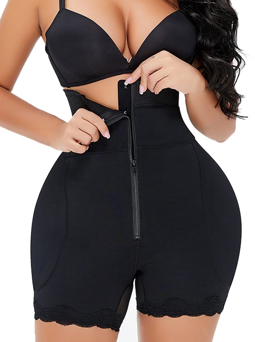 Postpartum Shapewear Ondergoed met Pads - Zwart