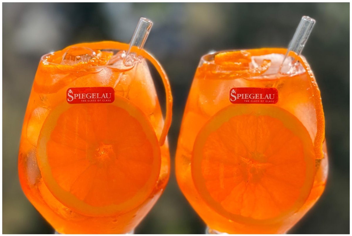 Set van 8 Aperol Spritz Glazen - XXL Formaat - 680 ml