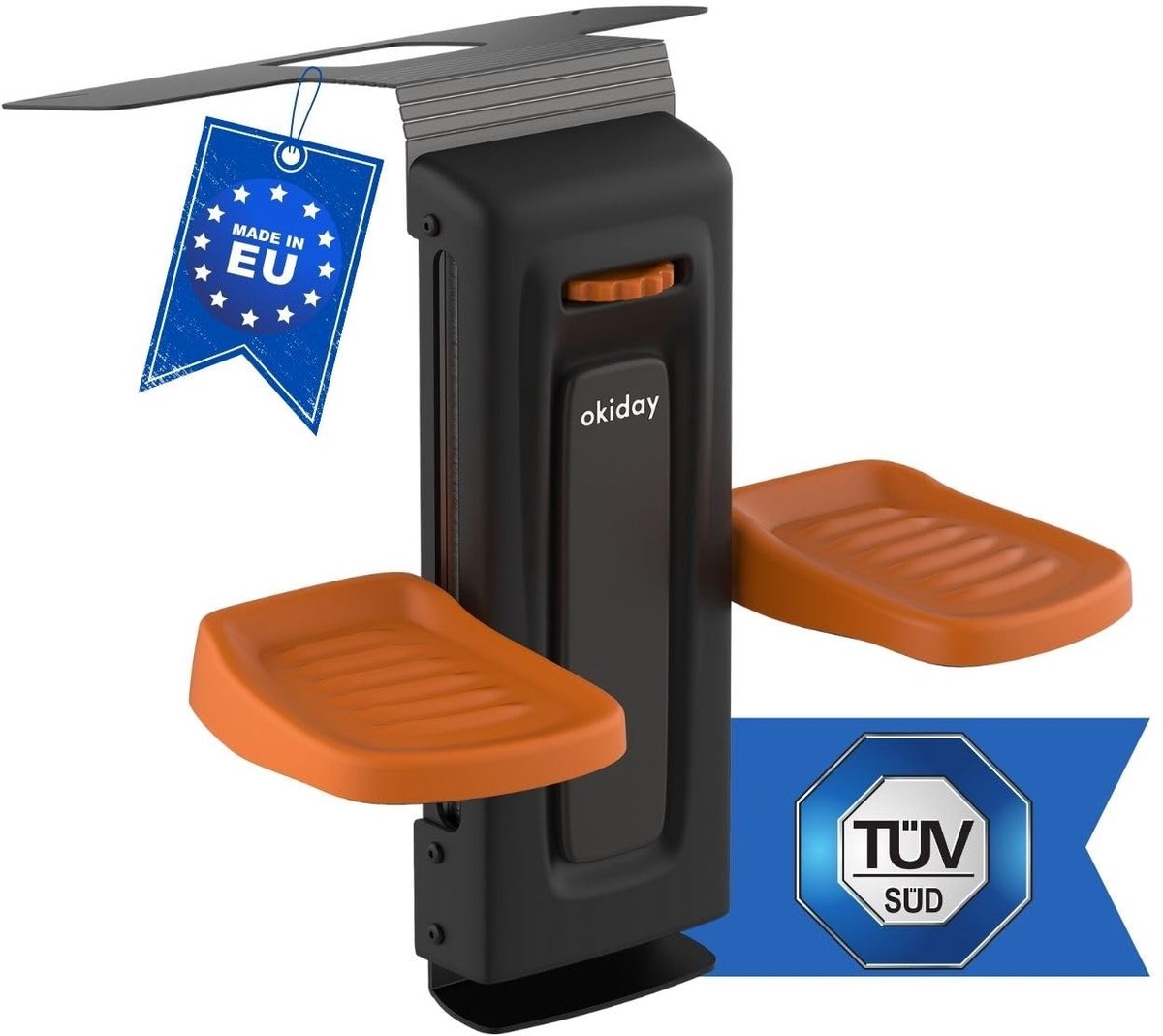 Voetsteun voor autostoelen - Oranje, 15-36 kg