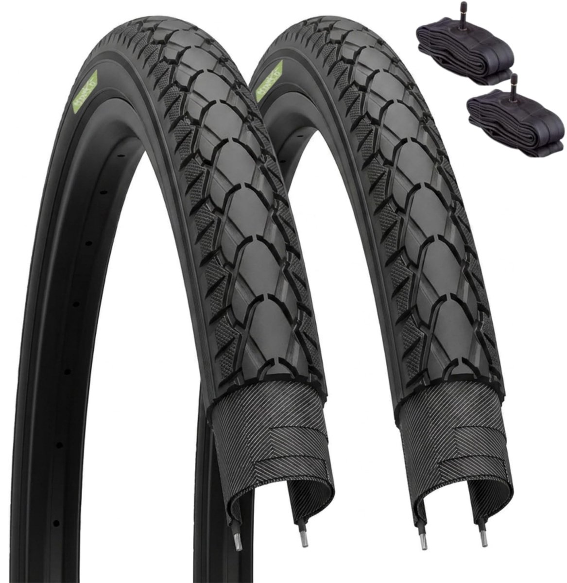 Fietsbanden 28 inch - Zwart met binnenbanden