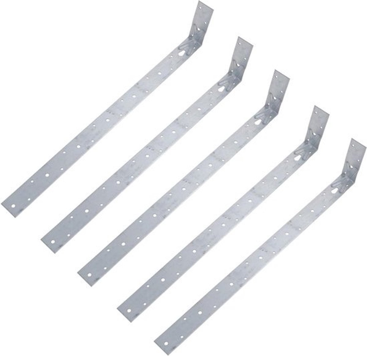 Veiligheidsband Horizontaal - Verbindingsband Balk - Muren Versterken - Unieke X-Versterking - 600mm Lengte - Zilver