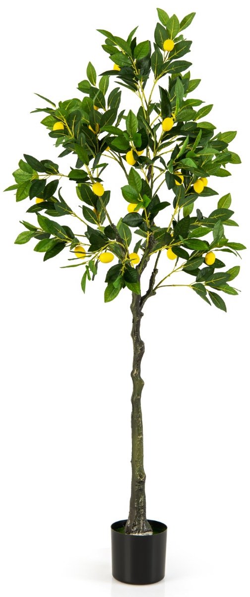 SureDeal® - Kunstplant - Kunstmatige Citroenboom Hoge - Thuis Woonkamer - Groen + Geel + Zwart