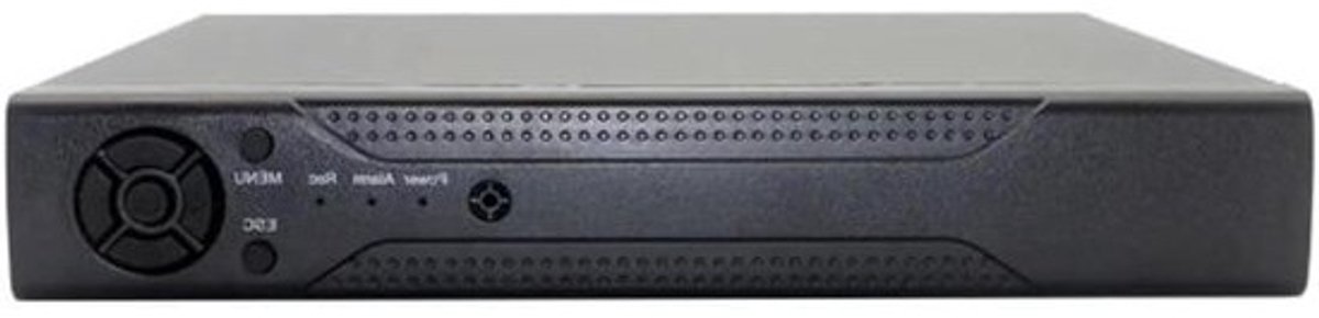Videorecorder - NVR recorder Beveiligingscamera recorder - Beveiligingsopnames - Gezichtsherkenning - 4 kanalen - Zwart