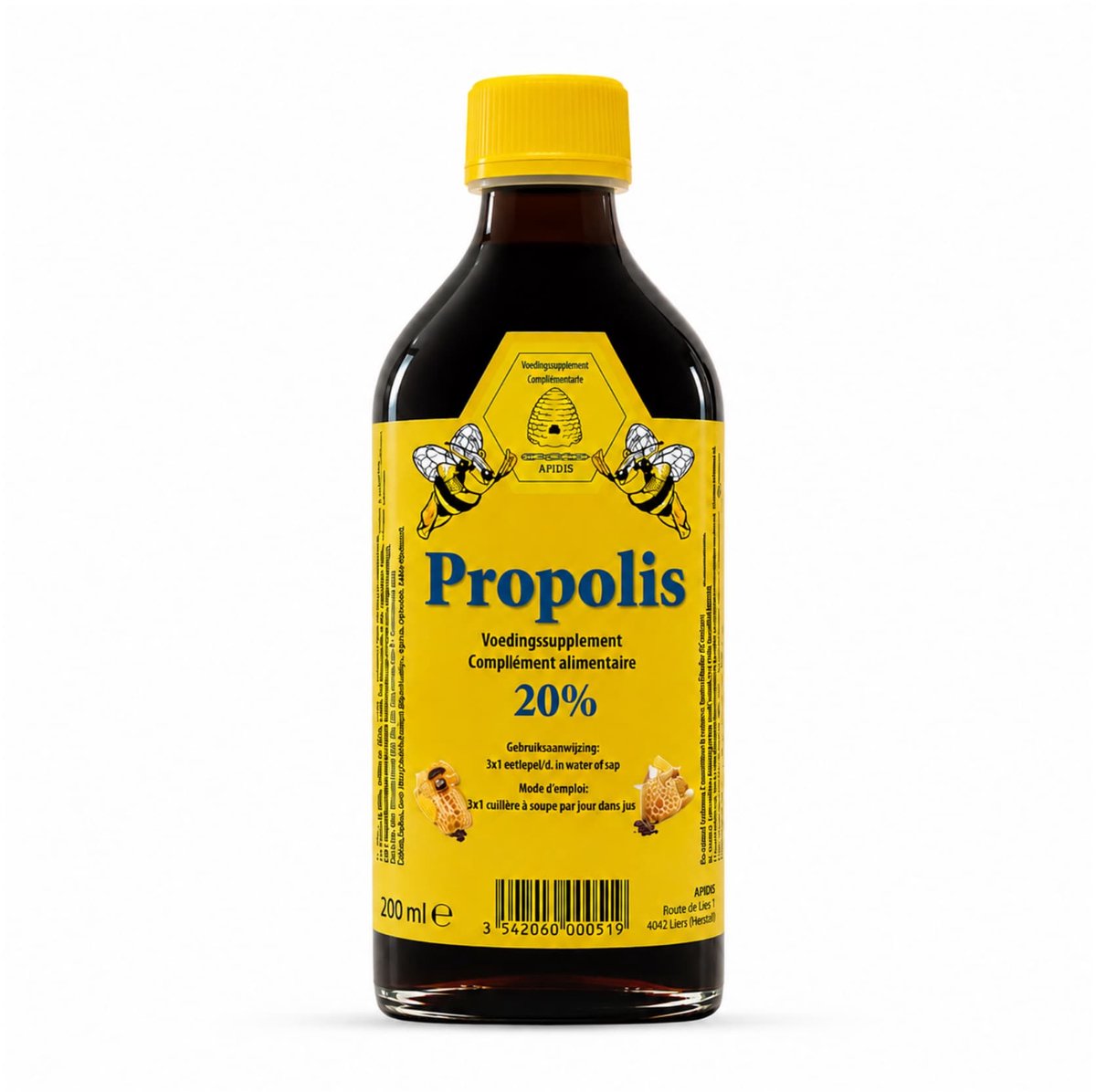 Propolis hoest siroop met 20% Propolis - 200ml - Propolis met natuurlijke ingrediënten
