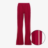 TwoDay dames wide leg broek met bies rood - Maat XL