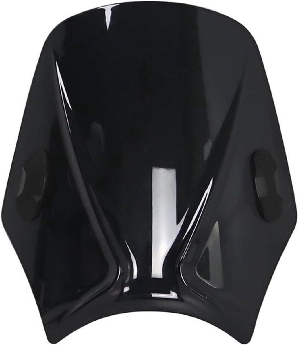 Motorfiets Windscherm - Motor Accessoire - Comfortabele Rit - Vermindert Windgeruis - Universele Pasvorm - Zwart