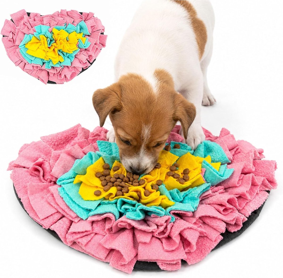Antislip geurtapijt voor honden, wasbaar en ideaal voor training, vermindert angst en verveling, 31 x 22 cm, roze, geschikt voor kleine en middelgrote honden
