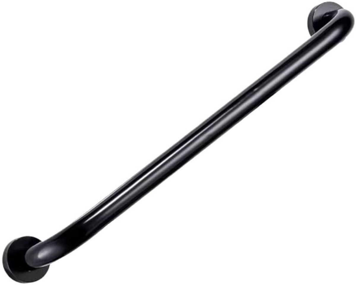 Handgreep douche - Barrièrevrije leuning - Aluminium - Zwart 50 cm
