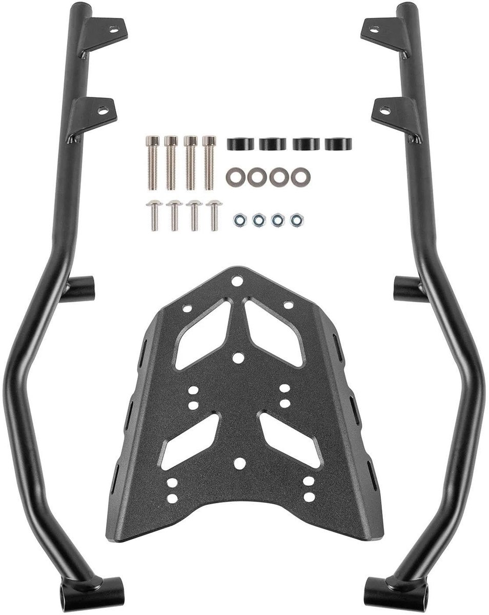 Motorfiets Top Case Beugel - Achter Bagagerek - Zwart
