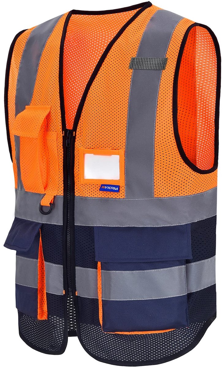 Reflecterend veiligheidsvest met rits - 21 kleuren beschikbaar
