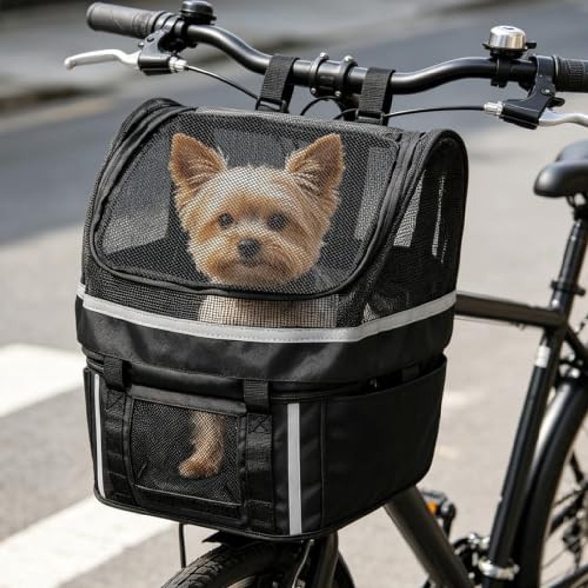 Fietsmand voor huisdieren - Met venster - Voor honden en katten