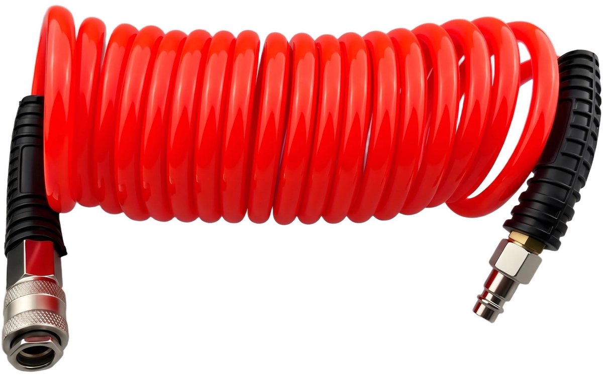 Oprolbare PU-Luchtslang - Knikbestendig - 4.5 meter - Rood