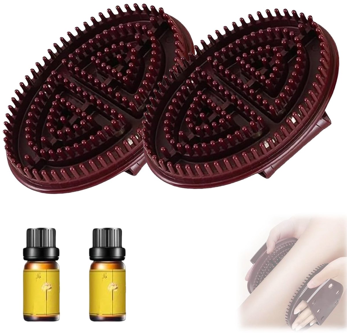 Meridian Massageborstel - Professionele Massage voor Volledig Lichaam - 2 Stuks