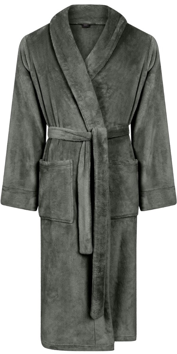 Linolux Alva Unisex fleece badjas - Groen - XL