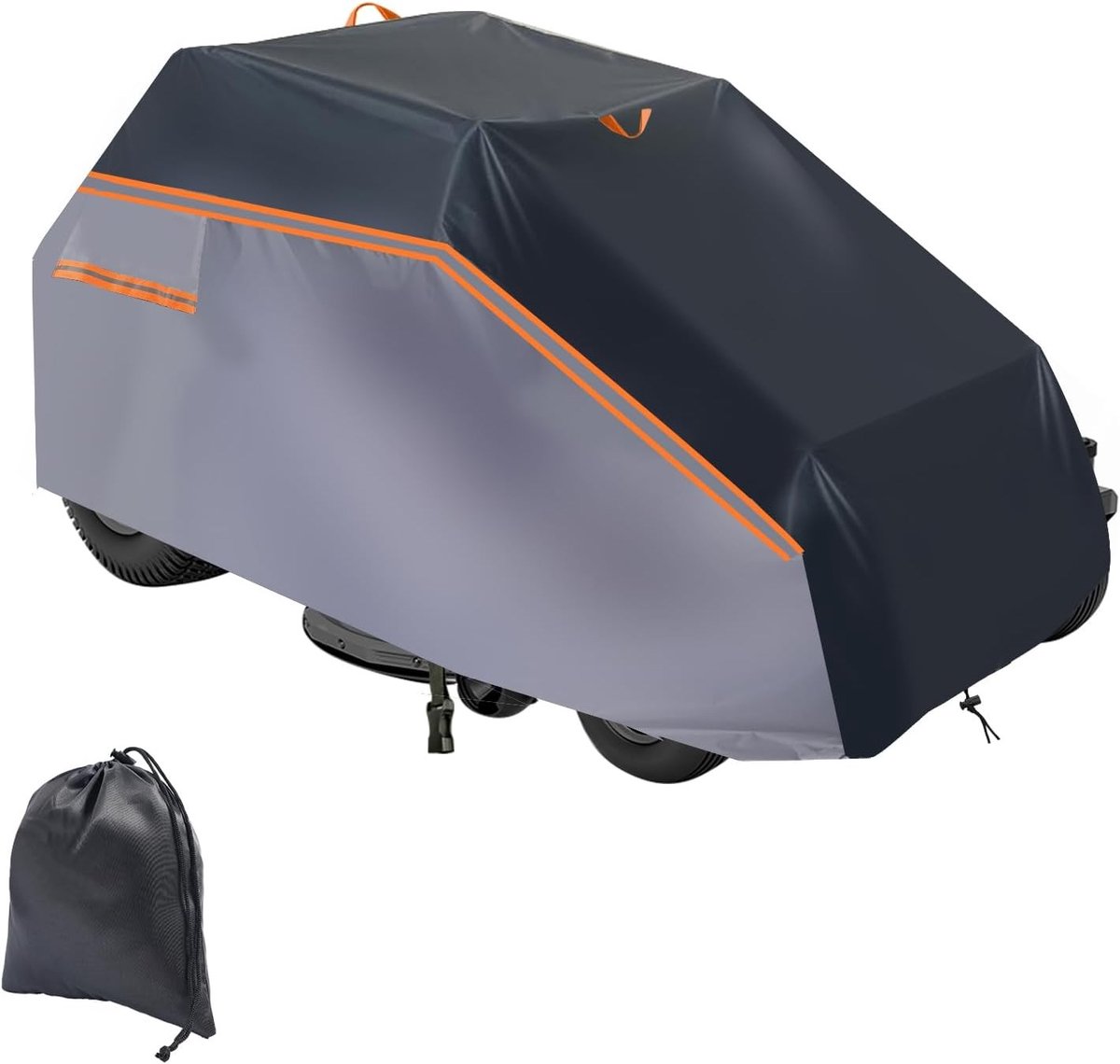 Grasmaaier afdekking 600D, waterdicht en UV-bestendig, geschikt voor tuintractoren, 201 x 140 x 117 cm, bescherming voor alle seizoenen