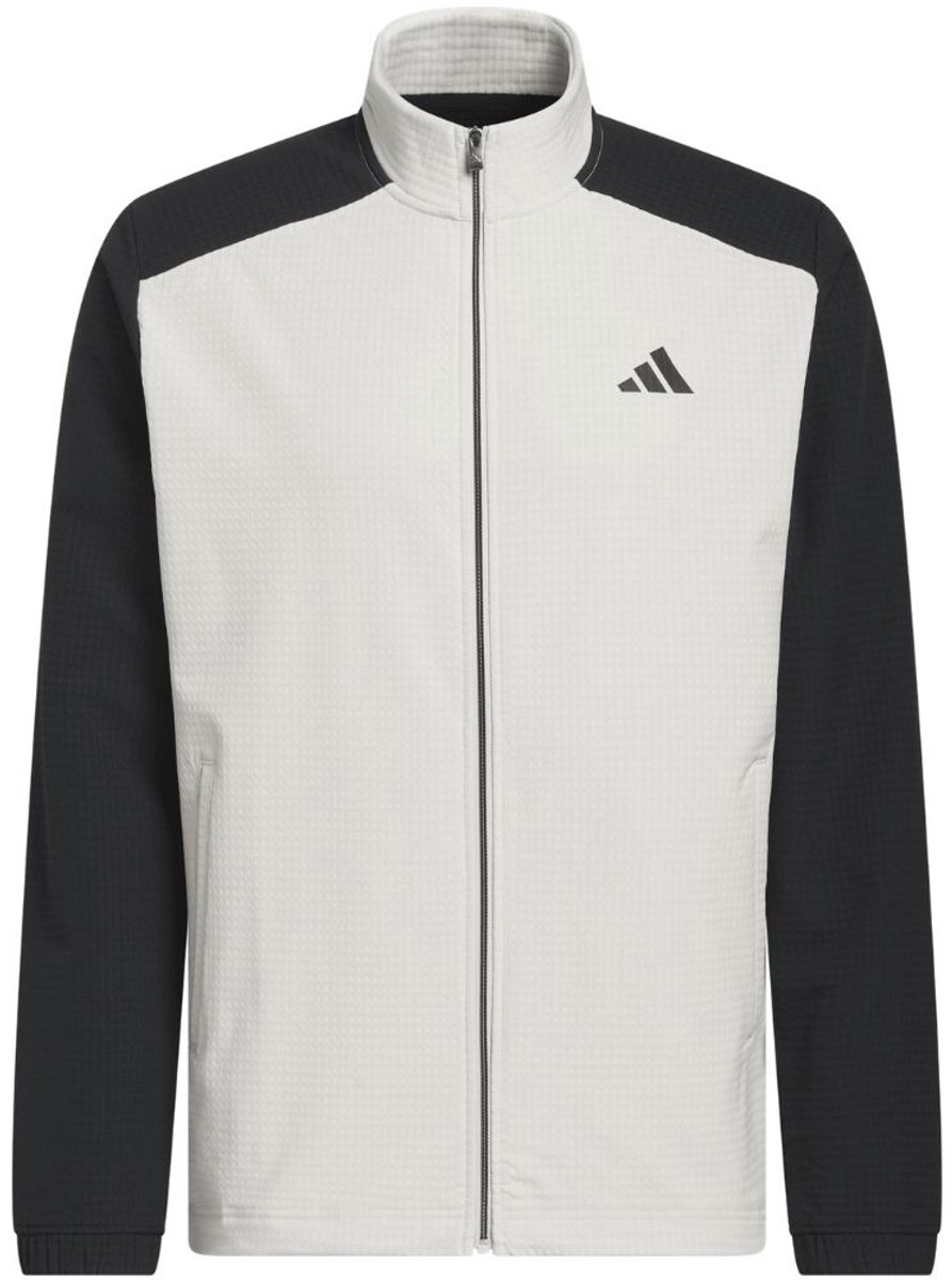 Adidas Ultimate365 Wind Volledige Ritssluiting Heren Golfsweater Aluminium Beige