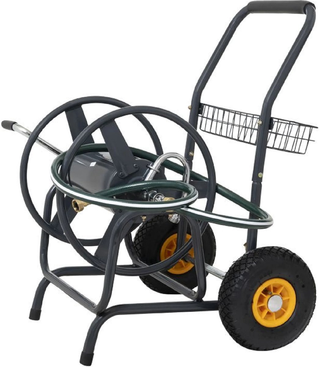 Topgear Slangenwagen met haspel voor 50 m 3/4 inch of 100 m 1/2 inch tuinslang